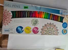 Цветные гелевые ручки United Office, 30 шт.