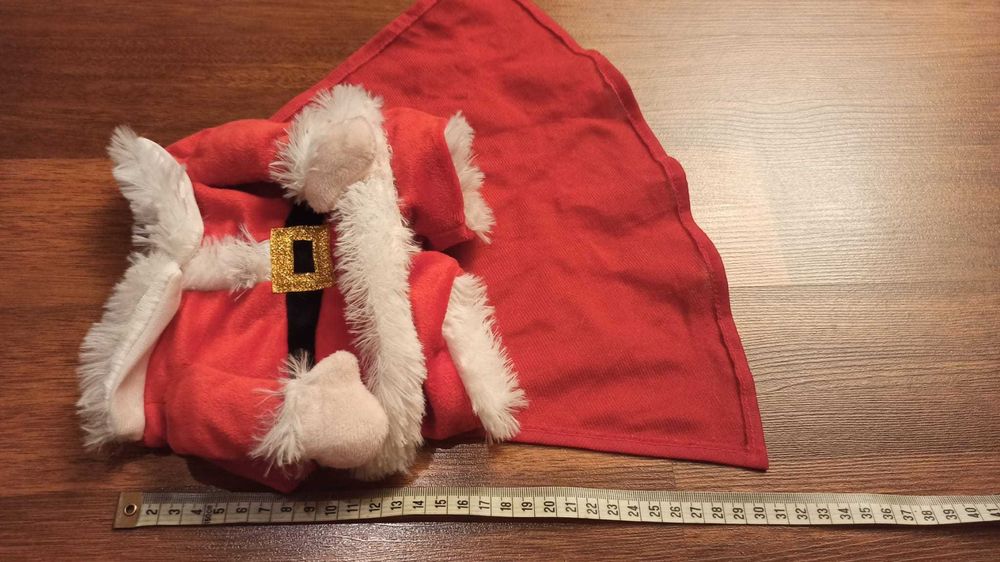 NA CEL CHARYTATYWNY Ubranko dla psa. Mikołaj. Długość 13 cm