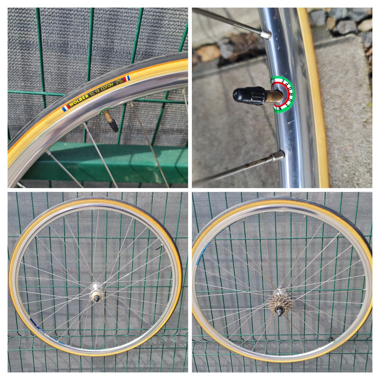 Komplet Retro kół szosowych Shimano Sante Ambrosio Aero Dynamic