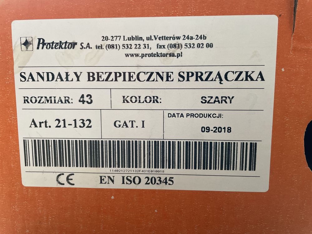 Sandały robocze bezpieczne Protektor