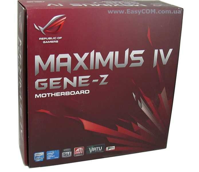 комплект Мат. плата Asus Maximus IV Gene-Z/Gen3 Socket 1155 2600k 16GB