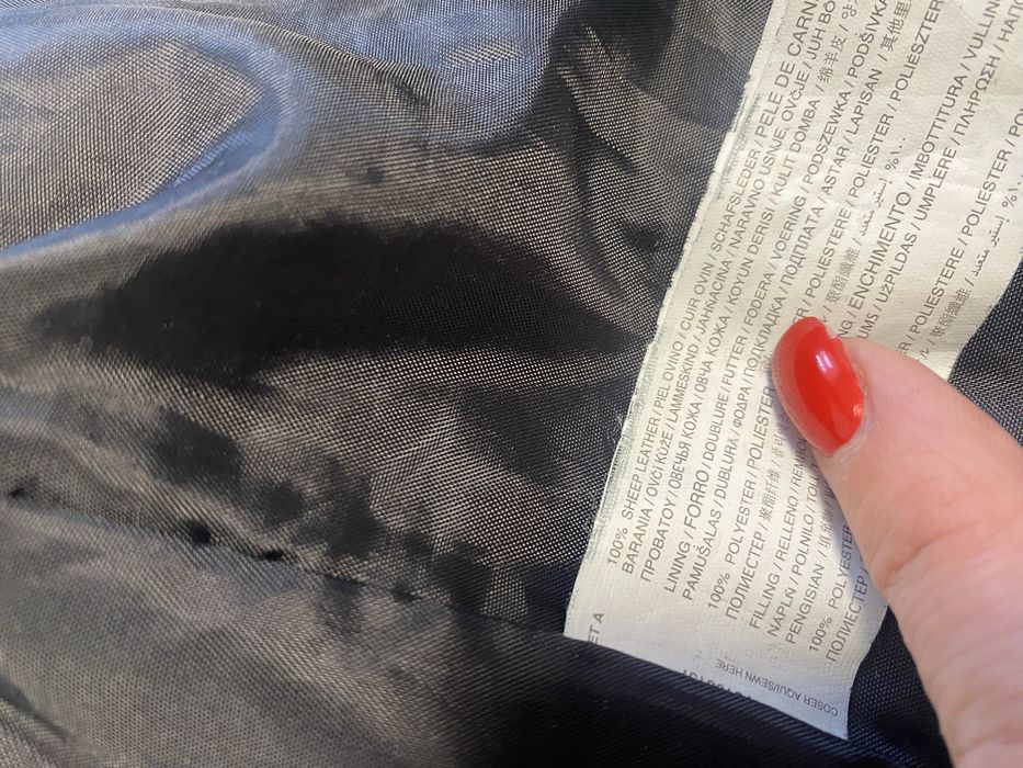 Mango куртка кожаная