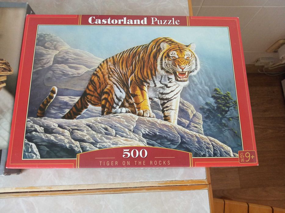 Недорого! Пазлы 500шт животные: котята, тигр, волк; набор 3шт.