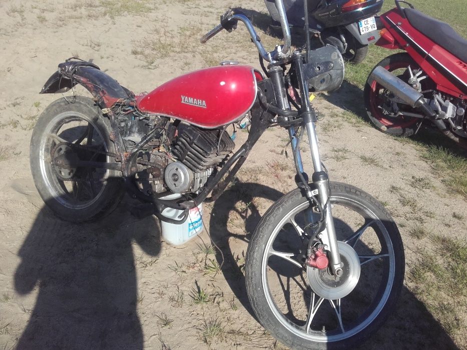 yamaha rd50 rd80 lagi koło felga bak kierownica zębatka części