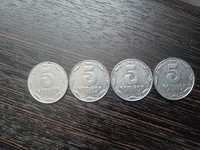 Монеты 5 копеек Украина 1992 года
