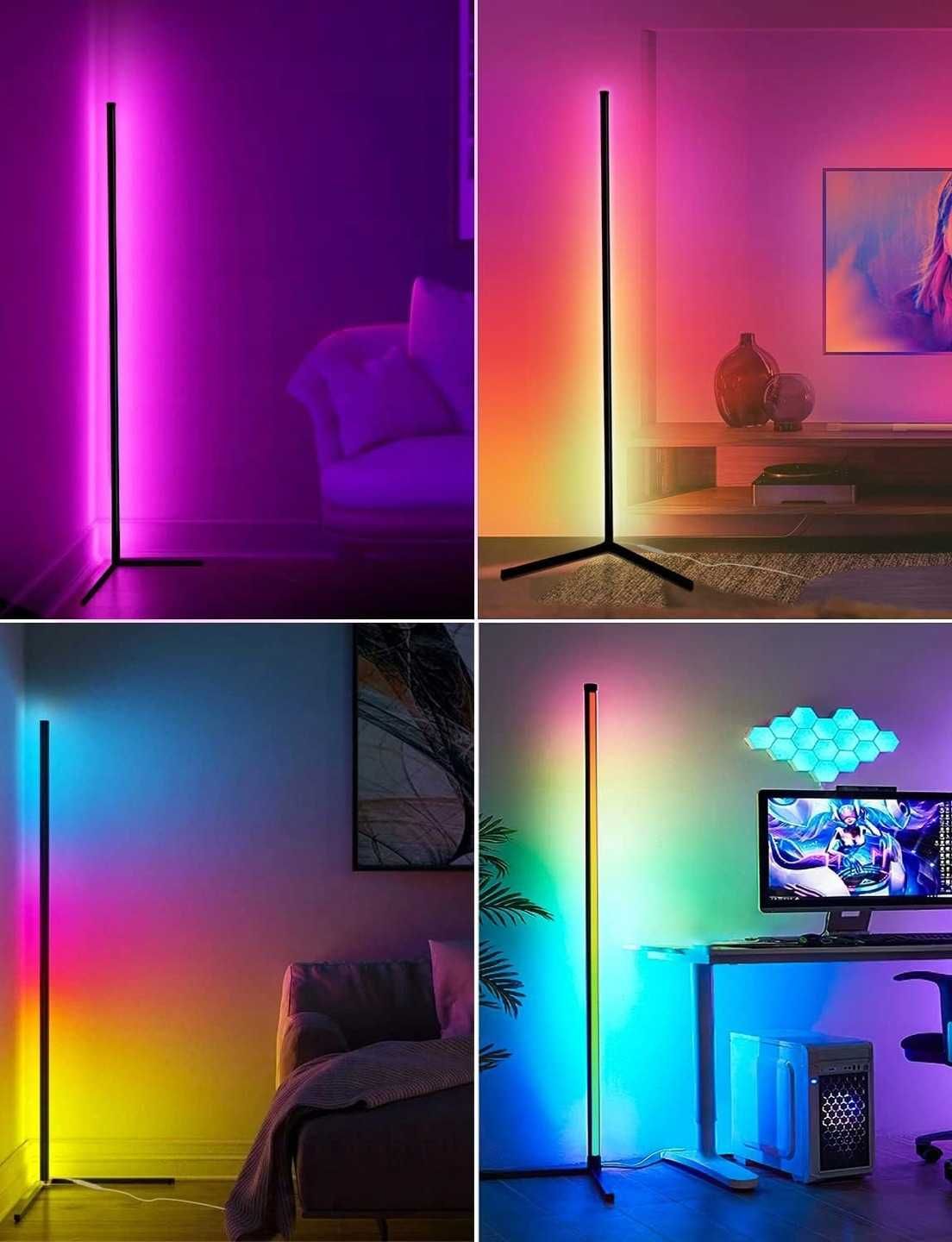 Lampa Podłogowa LED RGB x2 – Pilotem i Aplikacją-NOWA!!!