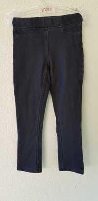 98 Spodnie dziewczęce Tape a l'oeil czarne jeans NOWE 3lata