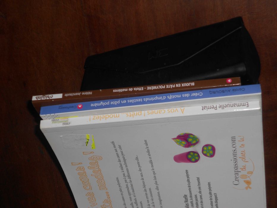 Conjunto 3 livros artesanato pasta polimero massa moldavel