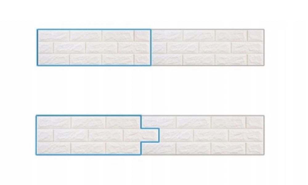 Panele Cegła Tapeta 3D Samoprzylepna 70x77 – Zestawy 10 sztuk - 5,4m2