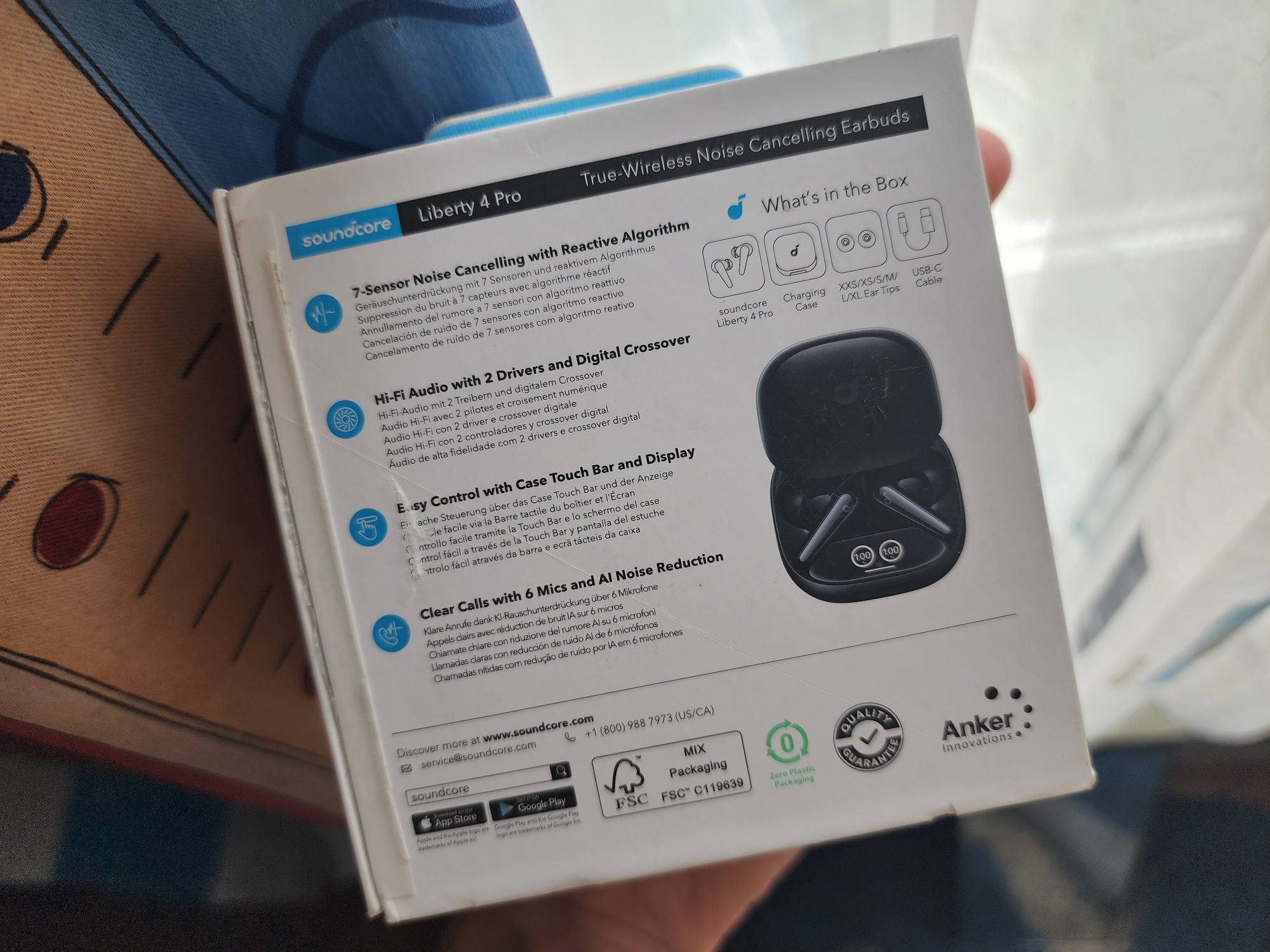 Наушники Anker Soundcore Liberty 4 Pro Б/У