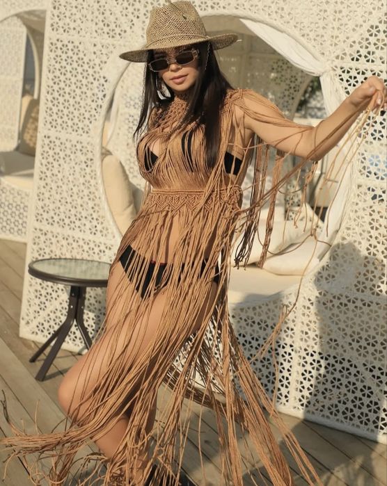 Сукня туніка макраме бохо
