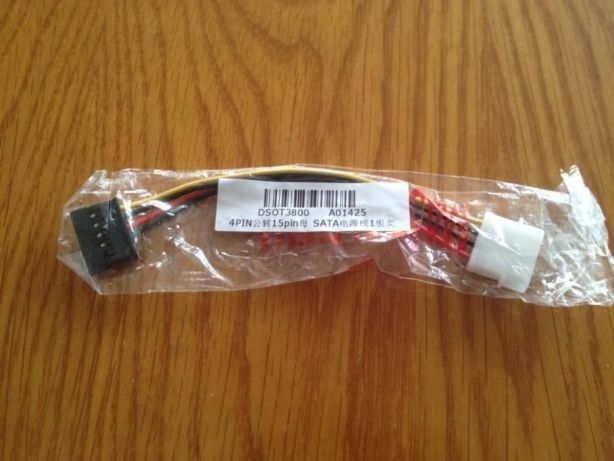 Переходник питания MOLEX IDE 4pin -> SATA 15pin кабель удлинитель сата