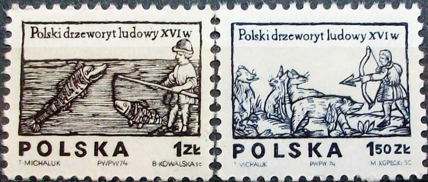 K znaczki polskie rok 1974 - IV kwartał