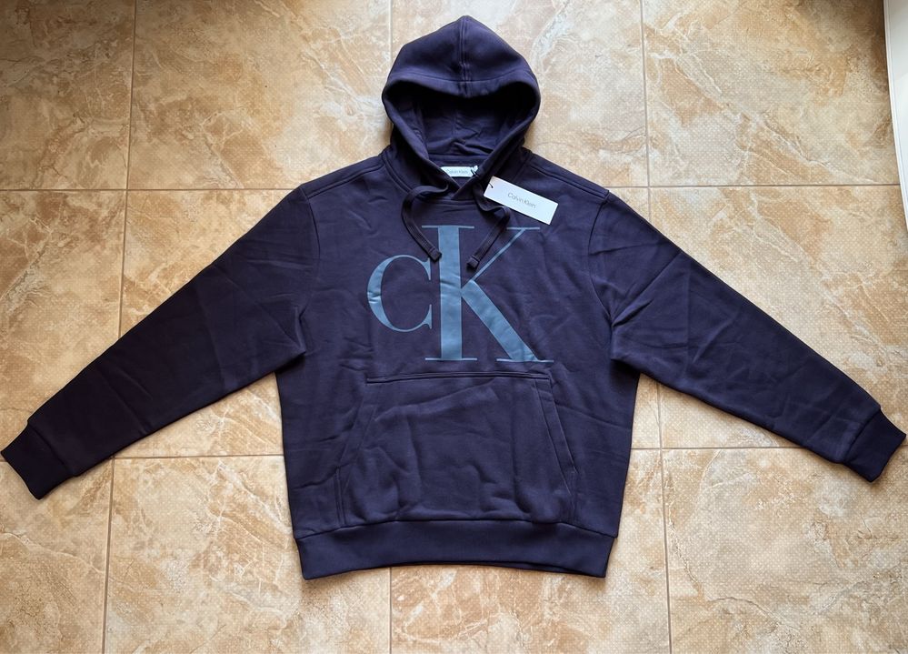 Худі жіноче унісекс Calvin Klein Monogram Logo Fleece Hoodie