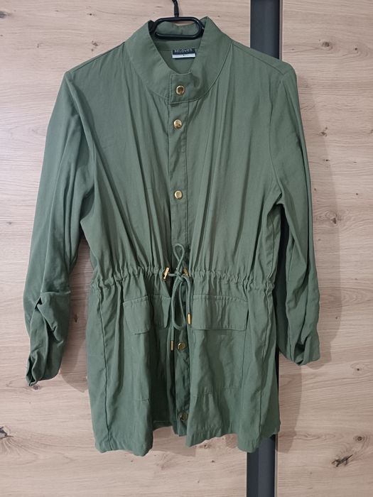 Koszula damska khaki rękaw 3/4 L