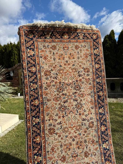 Kaszmirowy r.tkany chodnik dywan perski Indo Bidjar 410x85 gal. 11 tyś