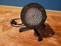 LED PAR 36 RGB DMX ze stojakiem krzyżakowym, oświetlenie