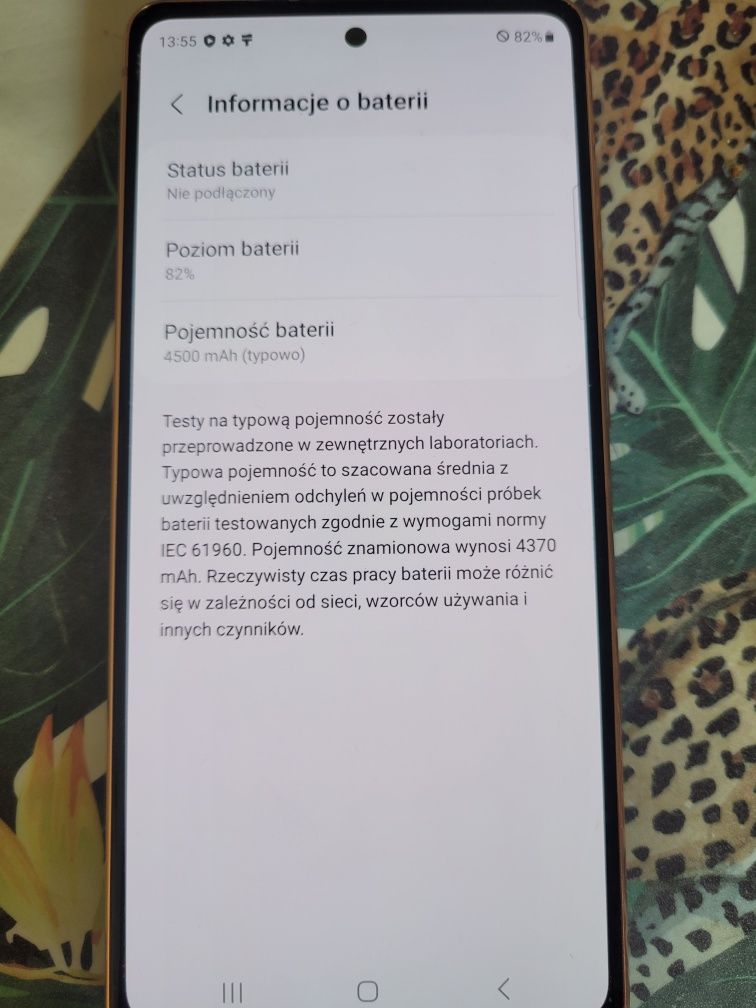 Samsung galaxy s20 FE 5G bateria długo trzyma