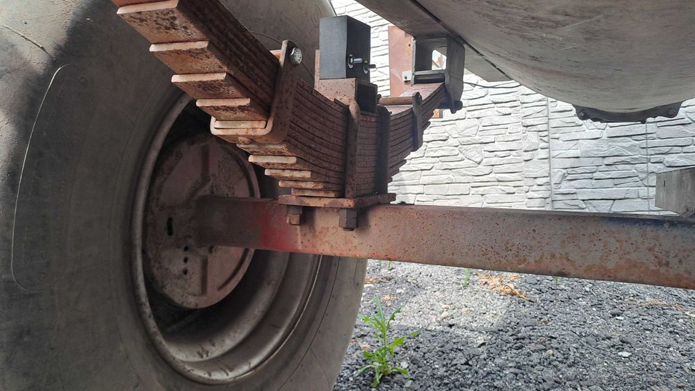 Beczkowóz ocynk, beczka asenizacyjna 8000l - hamulce pneumatyczne