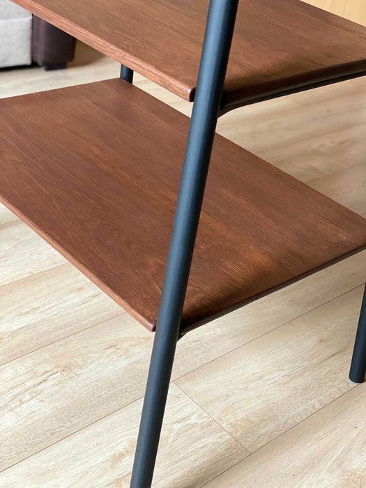 Metalowa półka regał szafka stolik blaty drewniane dębowe