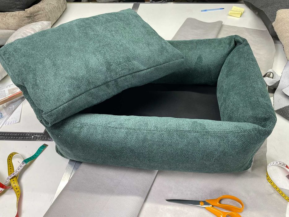 Nowe Legowisko Dla Psa M Zielone 75x60 cm Poduszka na Zamek OKAZJA