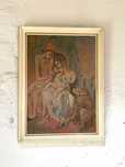 Druk Picasso Rodzina akrobatów z małpą vintage