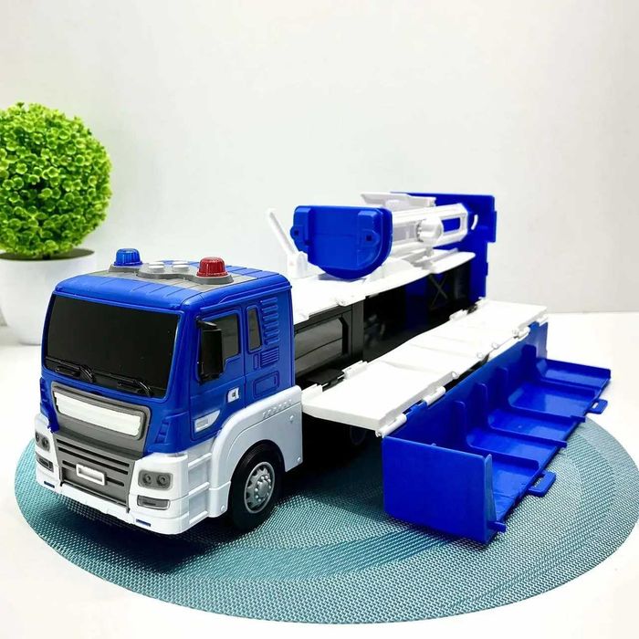 Трейлер/фура ігровий гараж/трек 2в1  два кольори (660-S17-18)