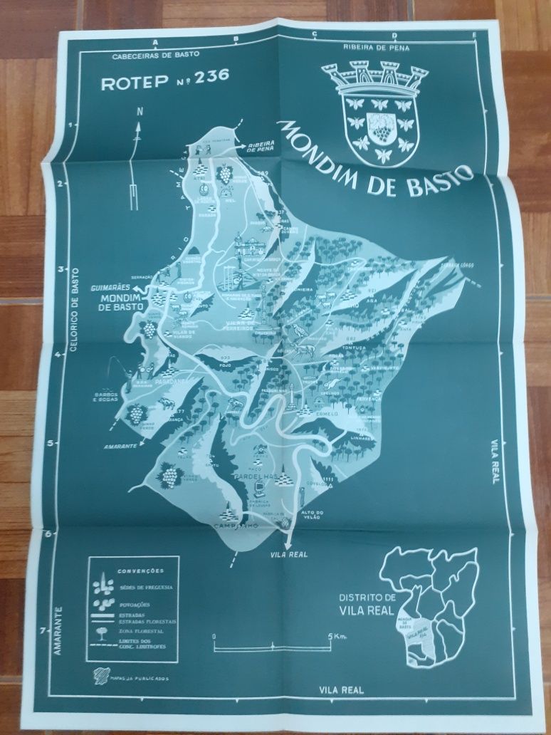 Mapa/roteiro ROTEP, Mondim de Basto