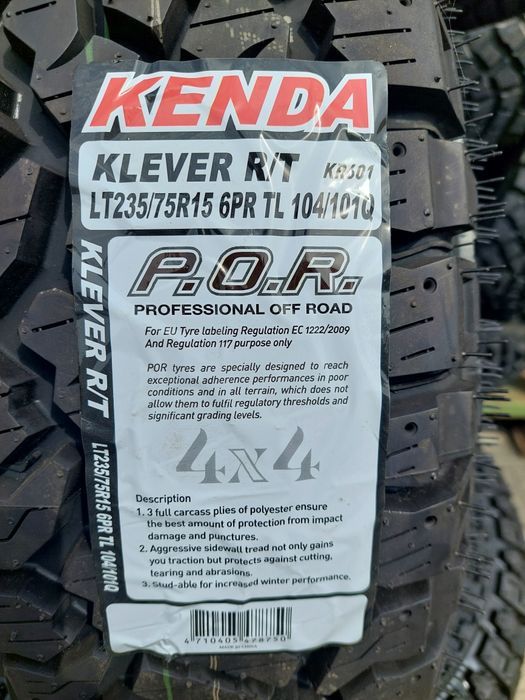 NOWE opony terenowe 235/75R15 Kenda Klever R/T KR601 4x4 offroad