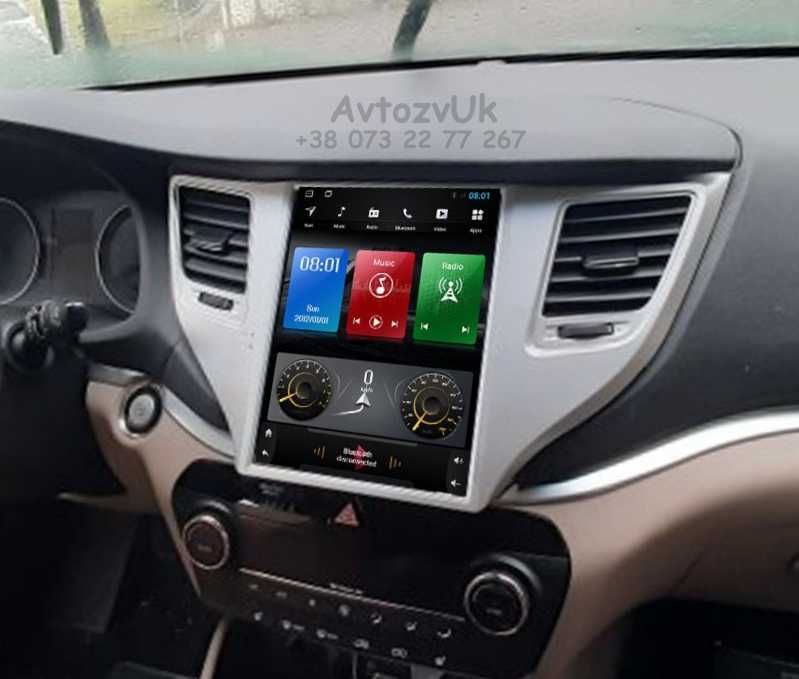 Android TUCSON Hyundai IX35 GPS Tesla Туксон Дисплей CarPlay Магнитола