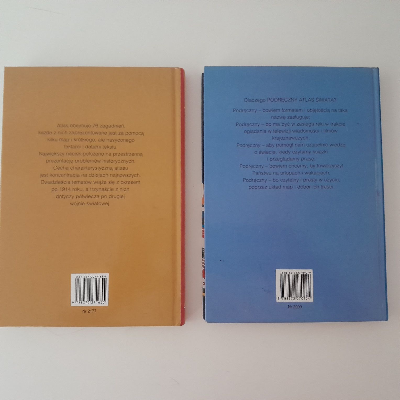 Zestaw Atlas Świata i Atlas Historii Powszechnej Świąt Książki