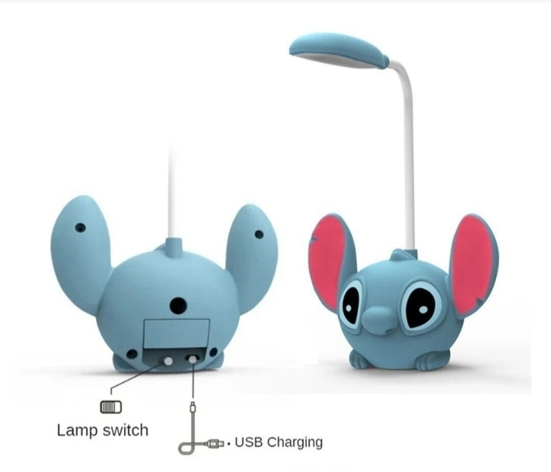 Lampka stitch biurkowa disney usb nocna led