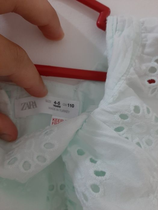 Macacão da Zara Azul Claro