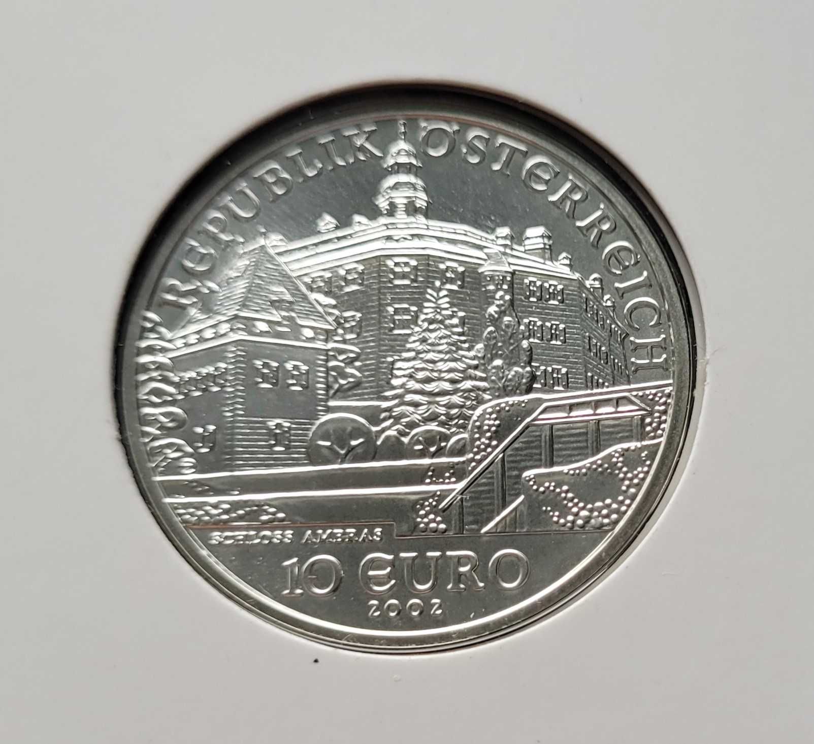 H5) AUSTRIA srebro - 10 Euro - 2002 r.