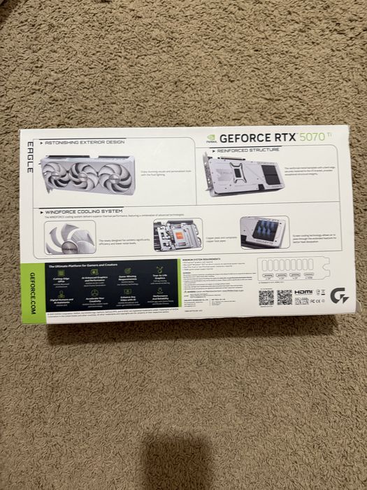 Відеокарта Gigabyte GeForce RTX 5070 Ti EAGLE OC ICE SFF 16G
