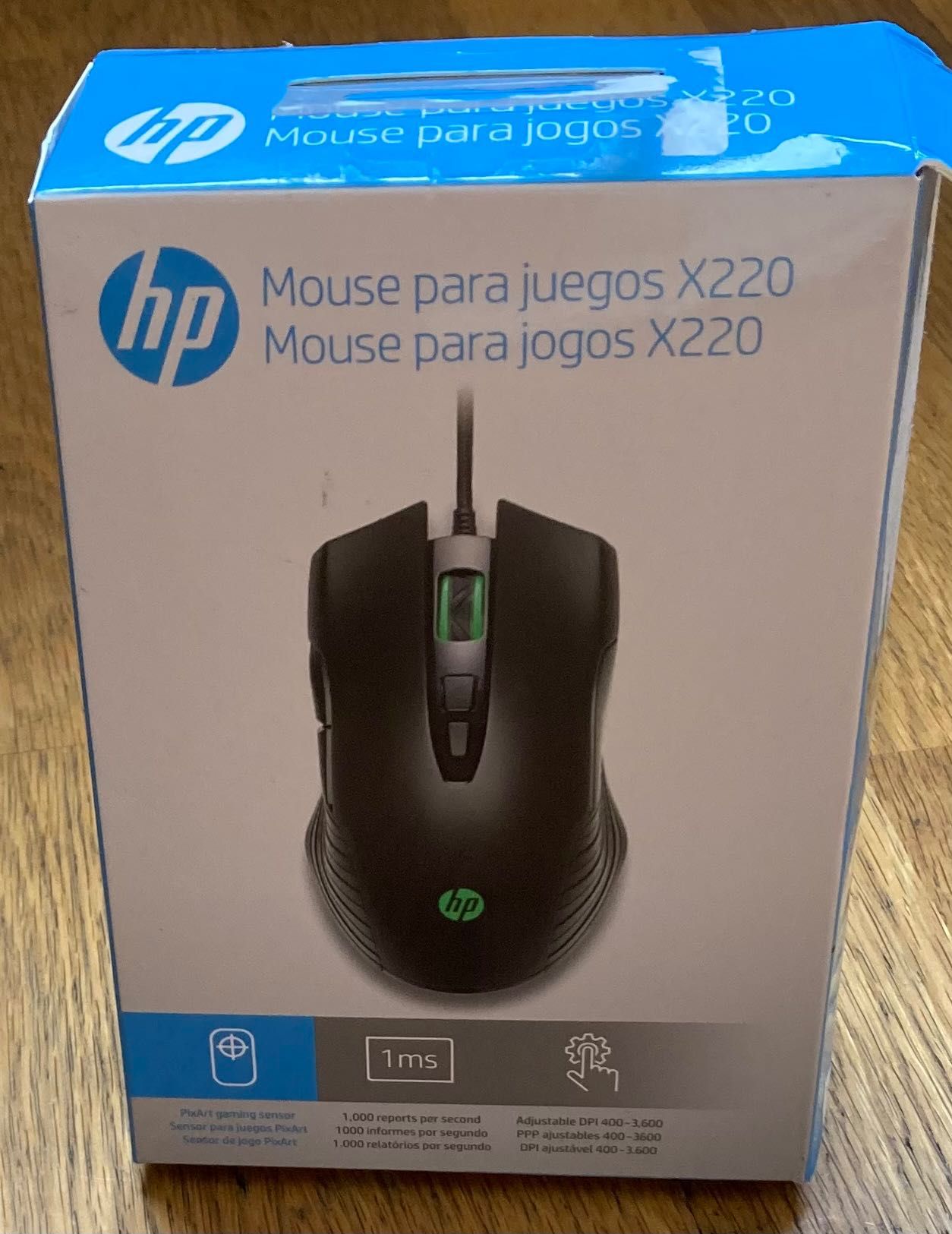 Rato HP X220 Gaming- novo, 3 anos de garantia