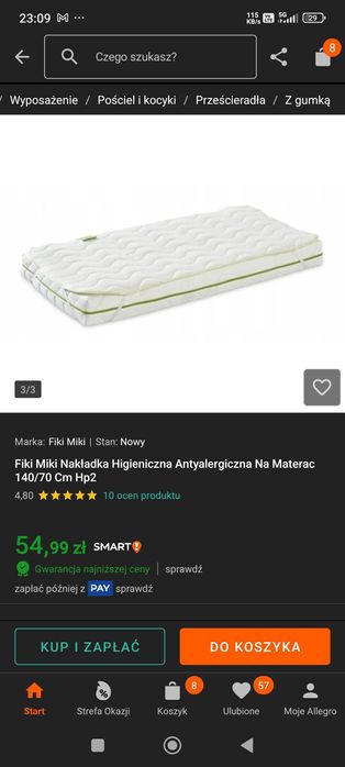 Zestaw mebli dla dzeicka - łóżeczko komoda półki