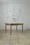 Stół rozkładany duński teak po renowacji vintage retro design
