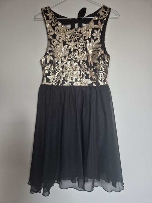 Sukienka cekiny złota M