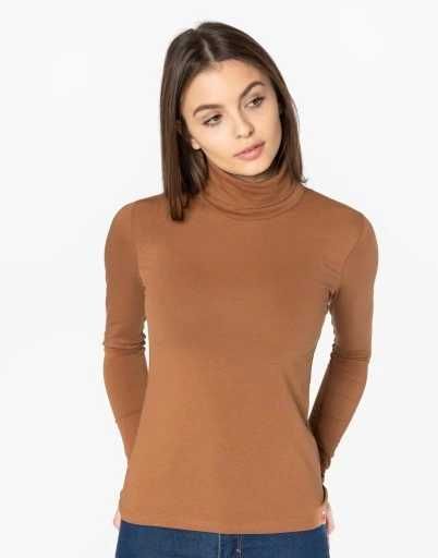 Golf prążkowany camel H&M roz. 36 S