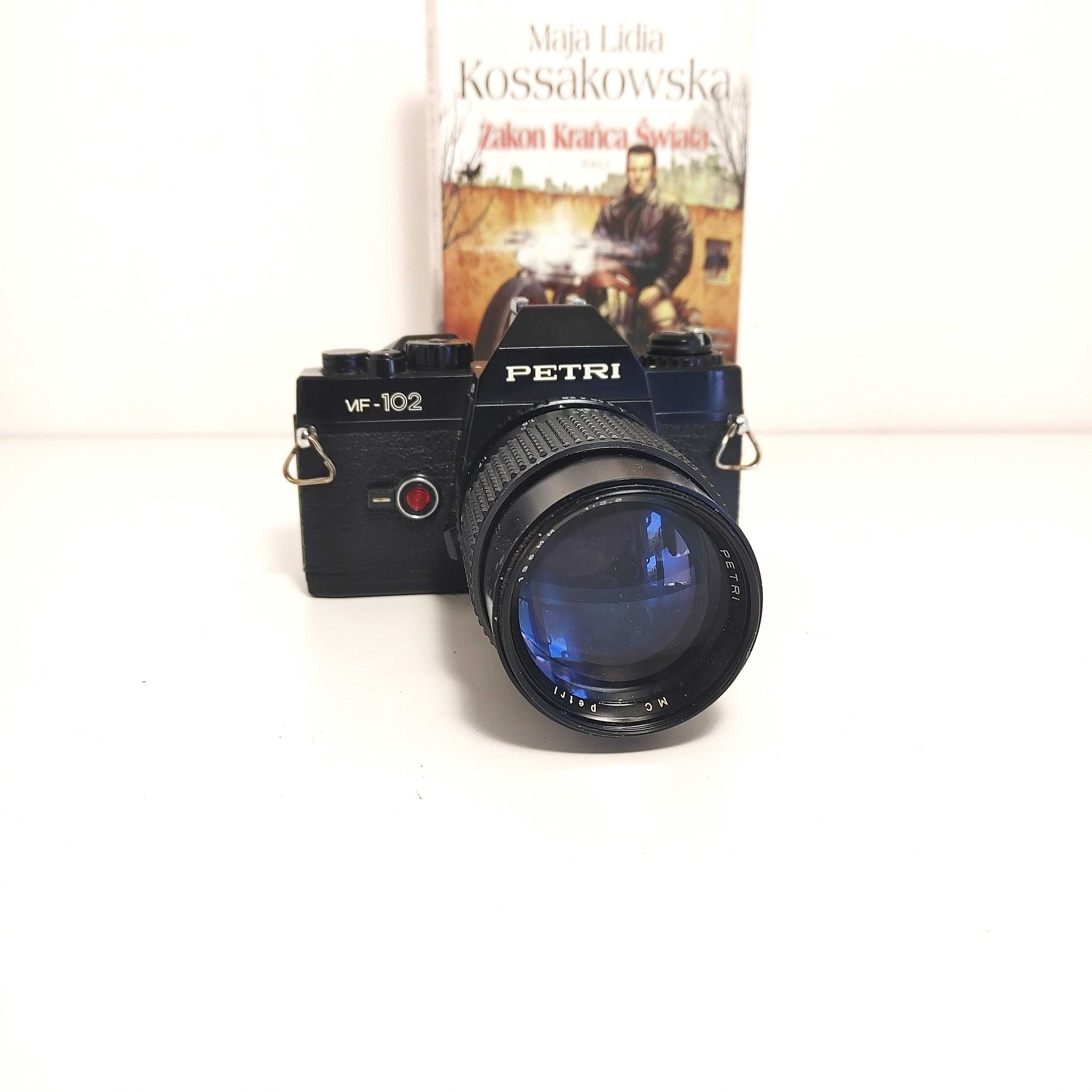 Automatyczna Lustrzanka Analogowa PETRI MF 102 Cosina CT-2 z 135mm 2,8