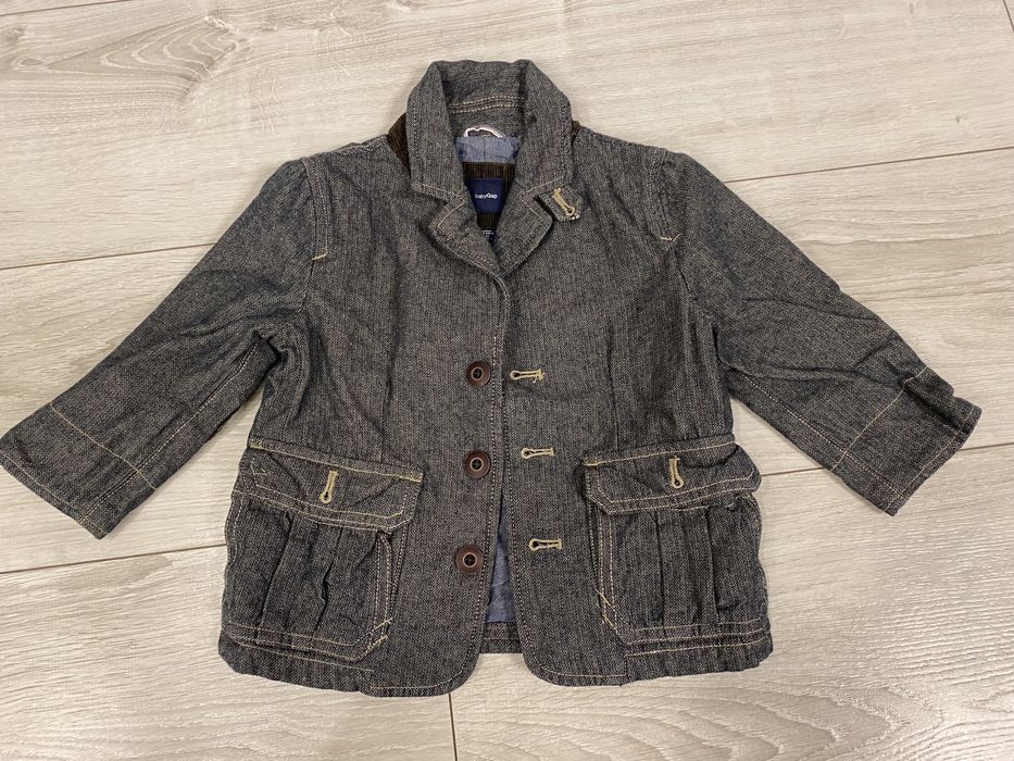 Marynarka dla chlopca BABY GAP 18-24 miesiace dzinsowa z latami