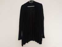 Czarny kardigan damski narzutka narzuta H&M Basic 36 S 100% wiskoza