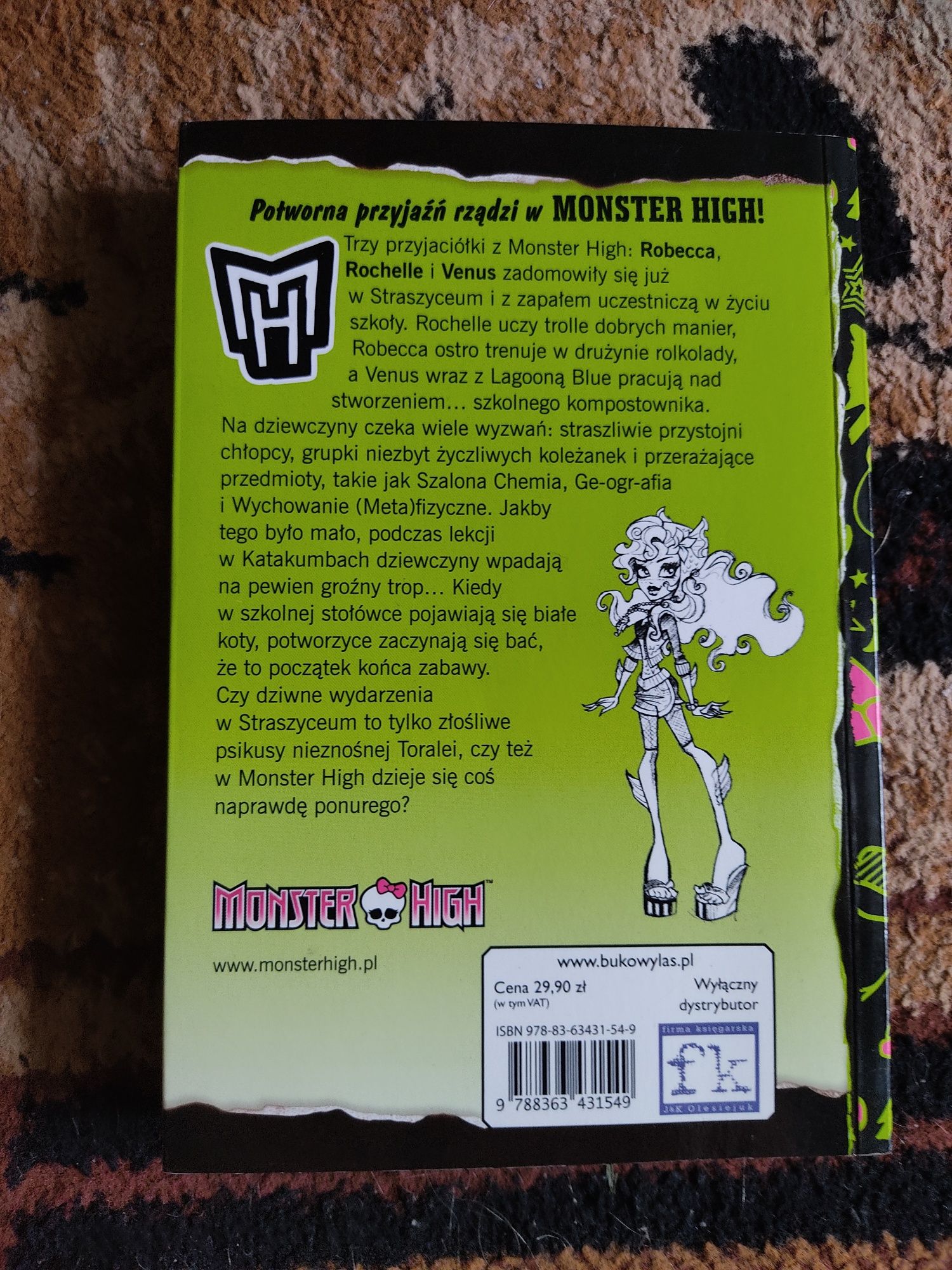 Monster High książka nowa Przyjaciółki i niezła heca