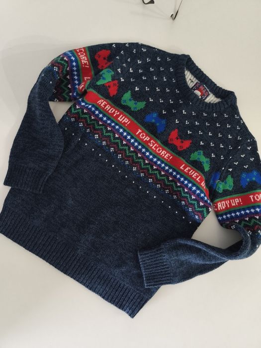 F&F Sweter świąteczny 140