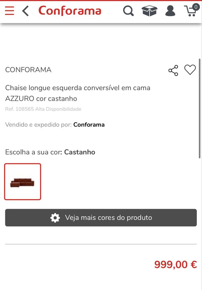 Sofá Cama Laranja