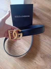 Pasek ze skory Dolce Gabbana  105cm