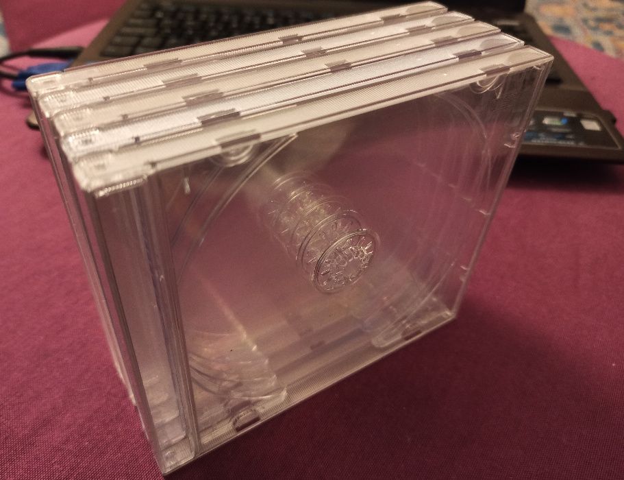 Caixas de cd's transparentes [x5]