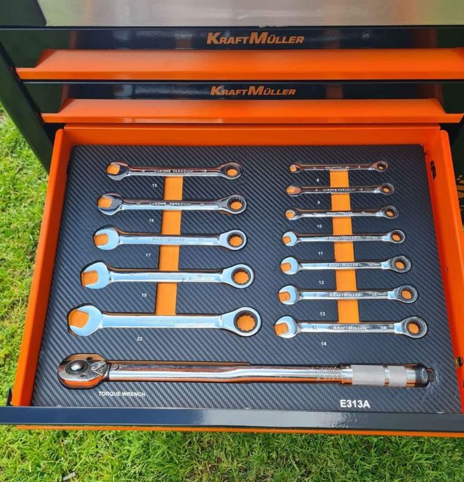 Carrinho de ferramentas Kraft Muller 6 gavetas 7 cheias