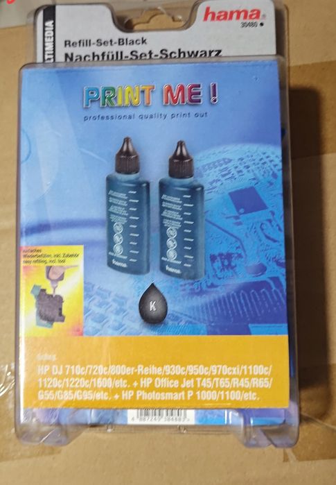 Tusz w butli Hama czarny (black) 2X50 ml